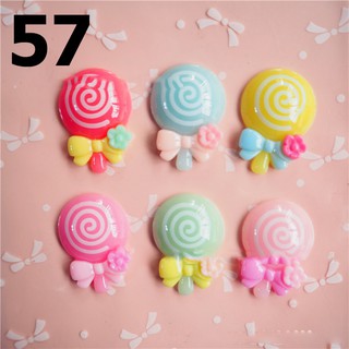 charm kẹo mút dẹt nguyên liệu làm thủ công handmade