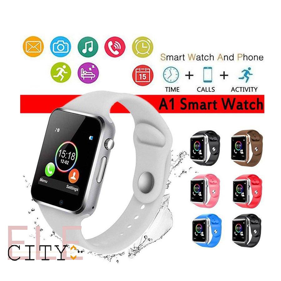 Ele】⚡⚡ĐỒNG HỒ THÔNG MINH A1 LẮP SIM NGHE GỌI - SMART WATCH A1 - ĐỒNG HỒ THÔNG MINH TRẺ EM