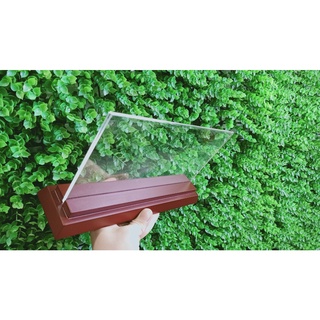 Biển chức danh mica đế gỗ nhị cấp
