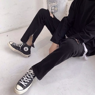 Quần Jeans Nam rách gối có khoá kéo- Hàng ord không huỷ