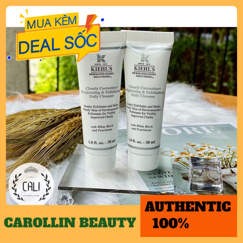 Sữa rửa mặt trắng da 💖 FREESHIP 💋  Sữa rửa mặt TDC Clearly Kiehl's 30ml chính hãng [ Minisize ] CAROLLIN BEAUTY | BigBuy360 - bigbuy360.vn