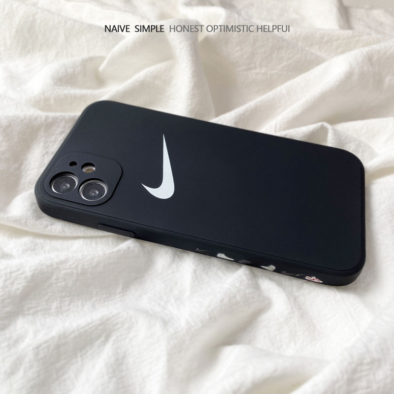 Ốp Điện Thoại Silicone Họa Tiết Logo Nike Thời Trang Cho Iphone 12 / 12 Pro Max / 11 / X / Xs Max / Xr / 7 / 8 Plus