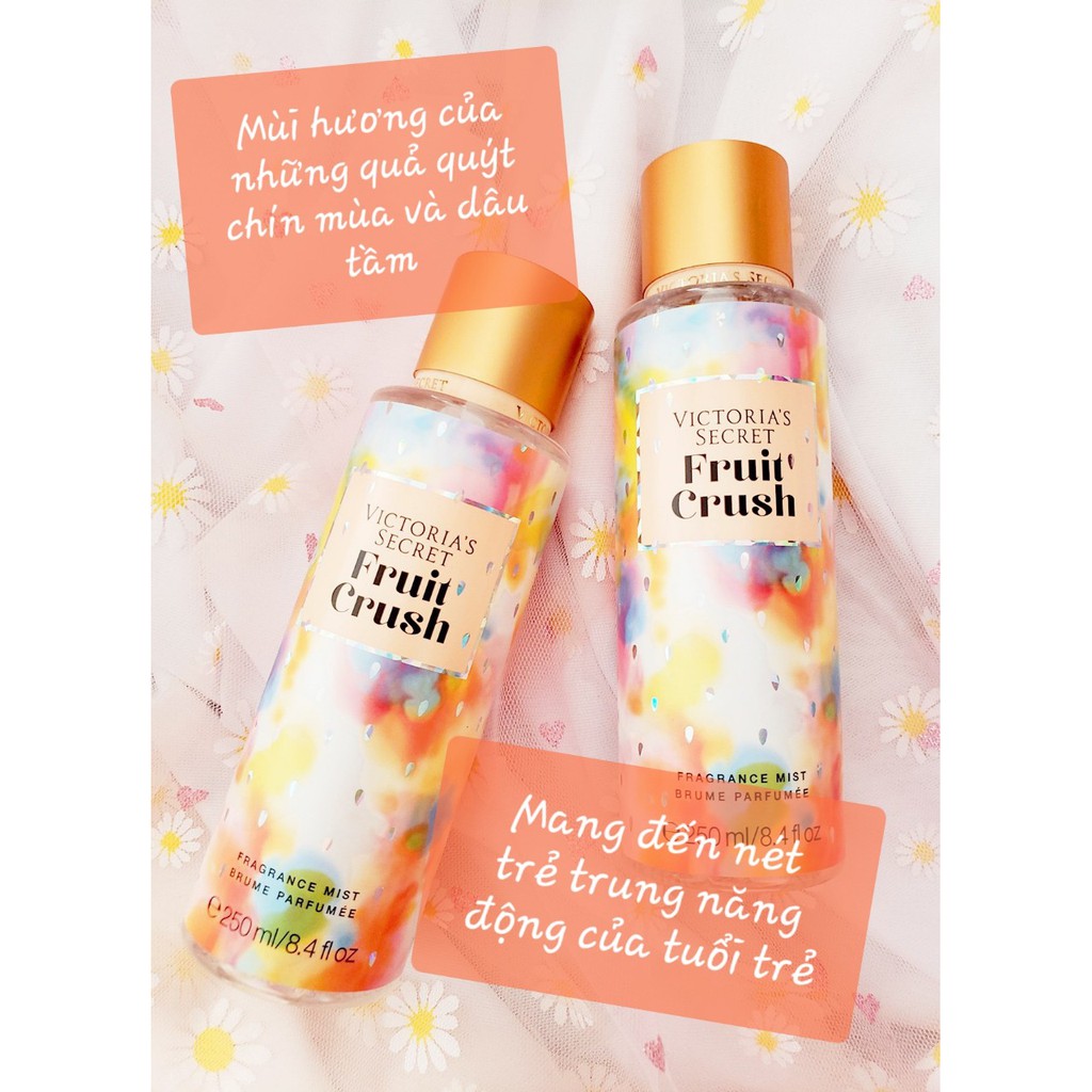 Xịt thơm body (body mist) Victoria's secret Baby Sweet + BOMSHELL ( 250mL) ( tem nhãn đầy đủ)