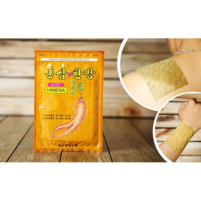 cao dán hồng sâm hàn quốc