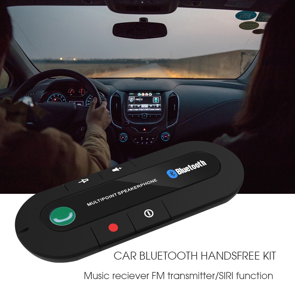 Máy Nghe Nhạc Mp3 Bluetooth Không Dây Gắn Kính Chắn Gió Xe Hơi