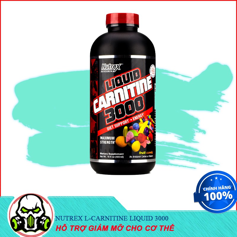 [Sale] Thực Phẩm Bổ Sung Hỗ Trợ Giảm Mỡ Nutrex L-Carnitine 3000