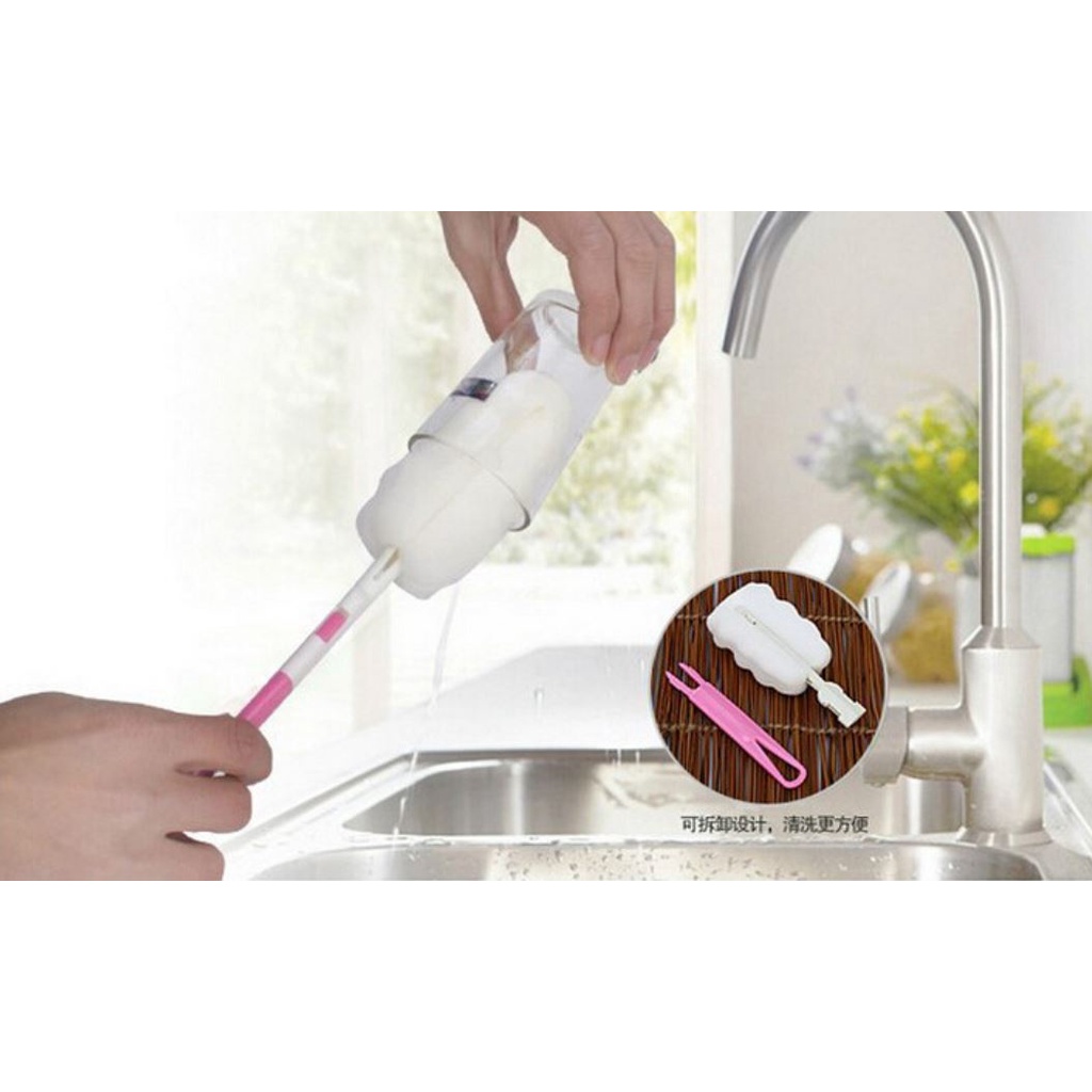 Cọ rửa ly, bình thủy tinh, gốm sứ tất tần tật Ponnnyhome