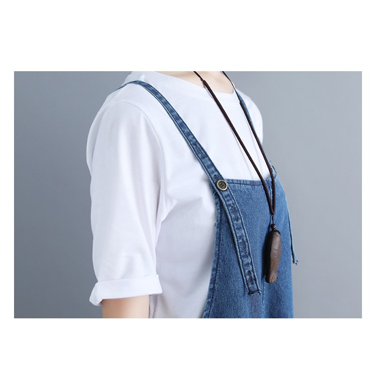 [ORDER] Yếm denim bigsize (fit đến 80kg) | BigBuy360 - bigbuy360.vn