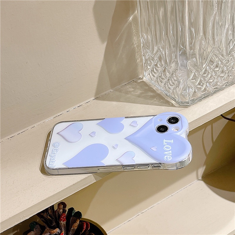 Ốp lưng iphone Ốp Điện Thoại Hình Trái Tim Cho iPhone13ProMax/11/12/X/XR/Xsmax/6/7/8Plus Dinuo case