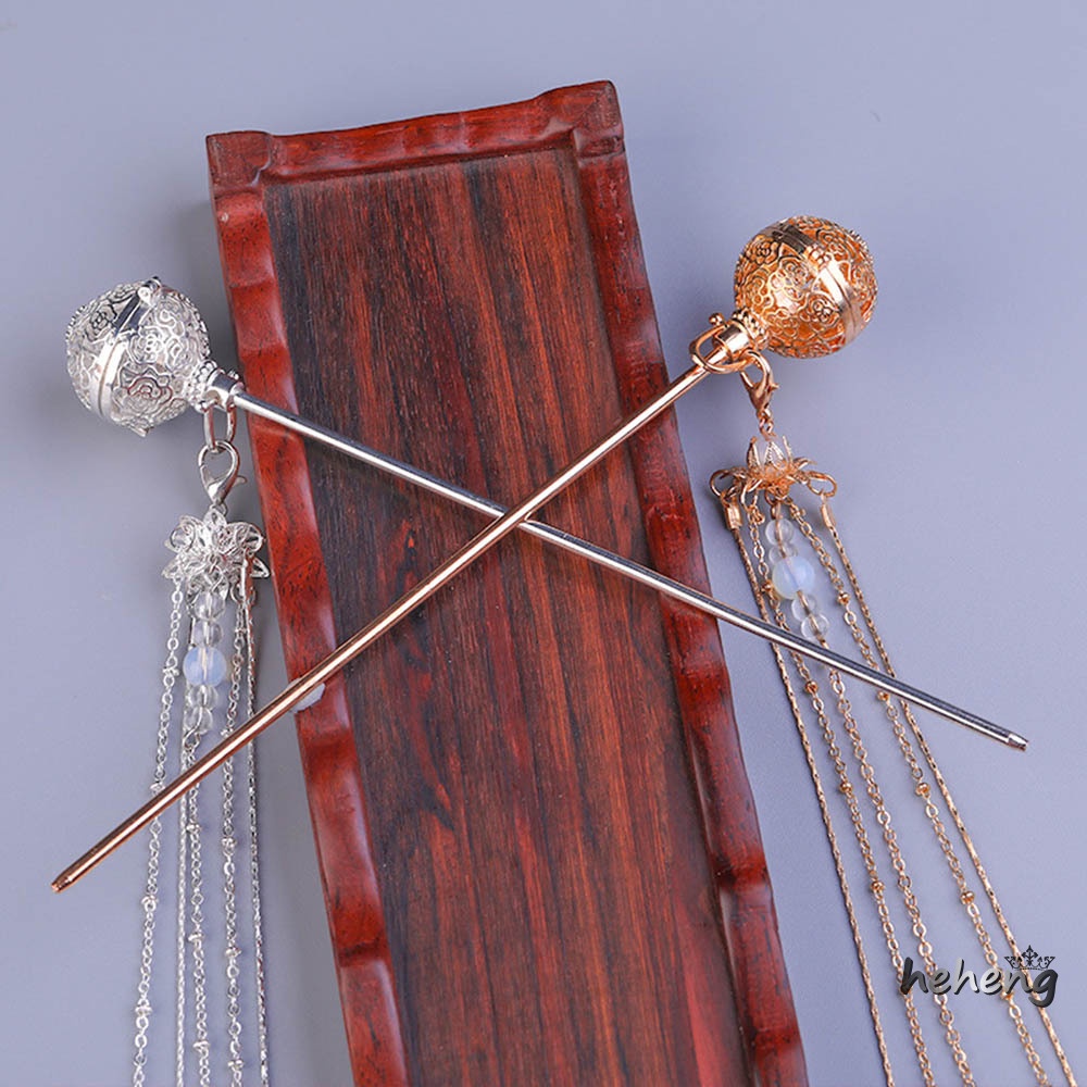 1 Trâm Cài Tóc Đính Quả Cầu Đồng Sáng Lấp Lánh Kiểu Trung Hoa Thanh Lịch Khí Chất Thanh Lịch Cá Tính Dành Cho Nữ