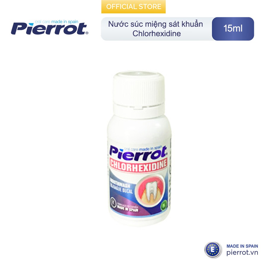 Nước súc miệng sát khuẩn Chlorhexidine Pierrot_15ML