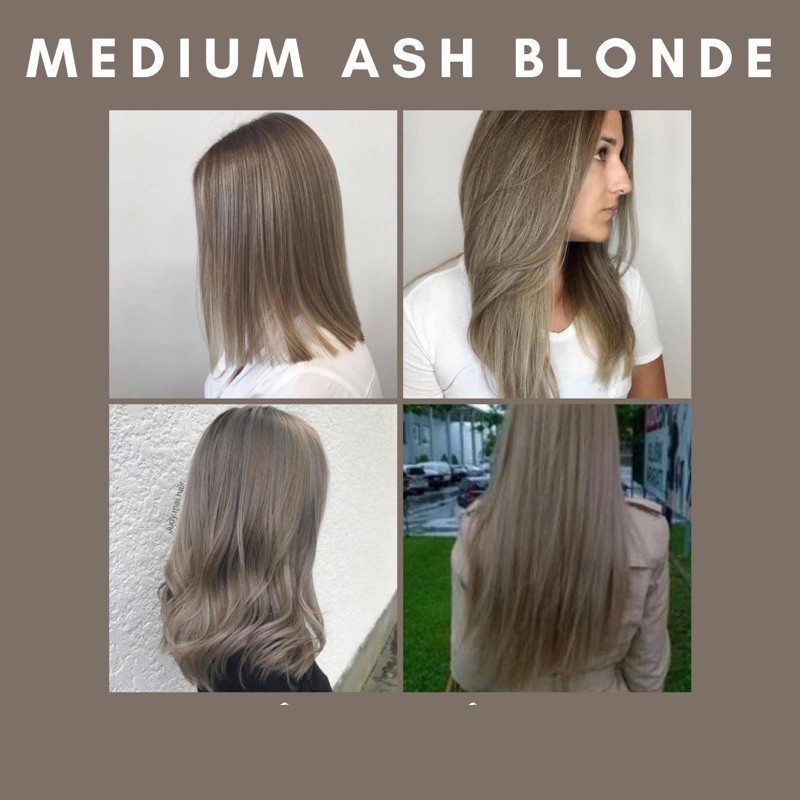 Thuốc Nhuộm Tóc Màu Nâu Lạnh, Nâu Khói Lạnh 7.1 Medium Ash Blonde