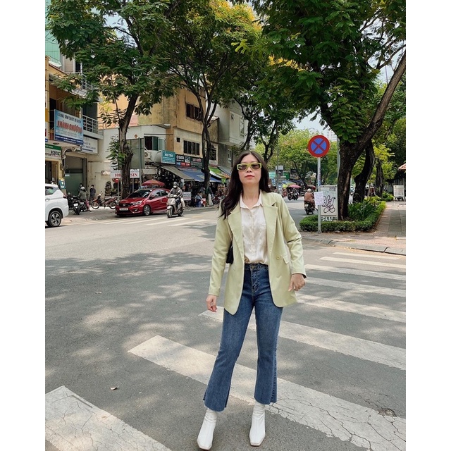 RUCHAN Áo Suit cơ bản Blazer Vest độn vai (nhiều màu) | BigBuy360 - bigbuy360.vn