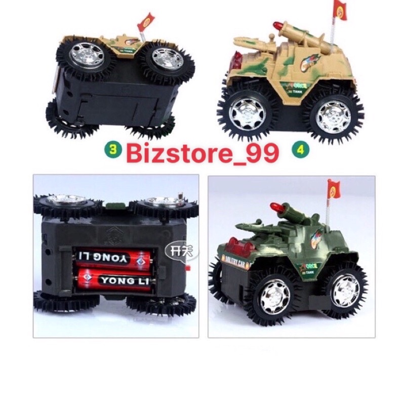 Đồ chơi xe tăng chạy bằng bin có nhạc và đi được