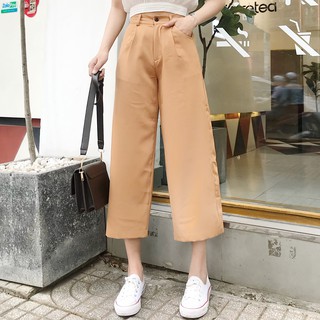 QUẦN CULOTTES XẾP LY ZAREEN TRS05-NÂU