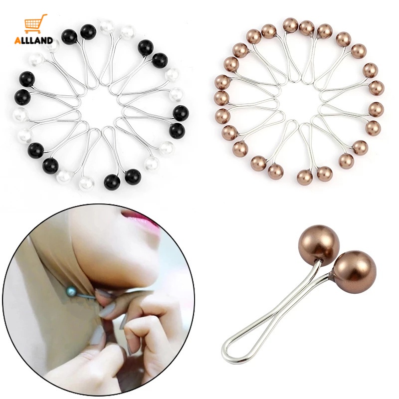 Phụ Kiện Trang Sức Khăn Choàng Hình Chữ U Nhiều Kiểu Màu Sắc Ngẫu Nhiên Bằng Hợp Kim Không Trượt Dành Cho Phụ Nữ Hồi Giáo