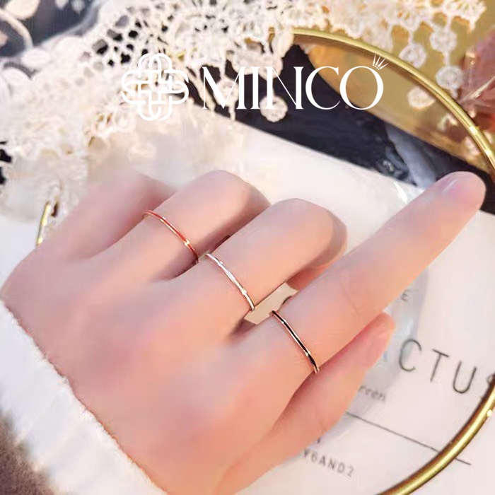 Nhẫn Nữ Viền Màu Minco Accessories thời trang phụ kiện trang sức nữ đẹp phong cách Hàn Quốc NT73