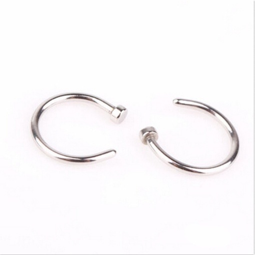 2 Khuyên mũi bằng thép không gỉ thời trang dành cho nam và nữ