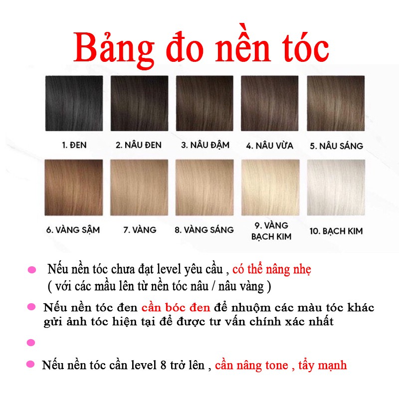 Thuốc nhuộm tóc BẠCH KIM cần dùng thuốc tẩy tóc Chenglovehairs, Chenglovehair