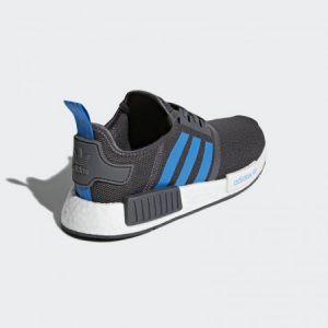 (Giày Adidas chính hãng) Giày Adidas NMD R1 J “Grey Five/Bright Blue” Nữ