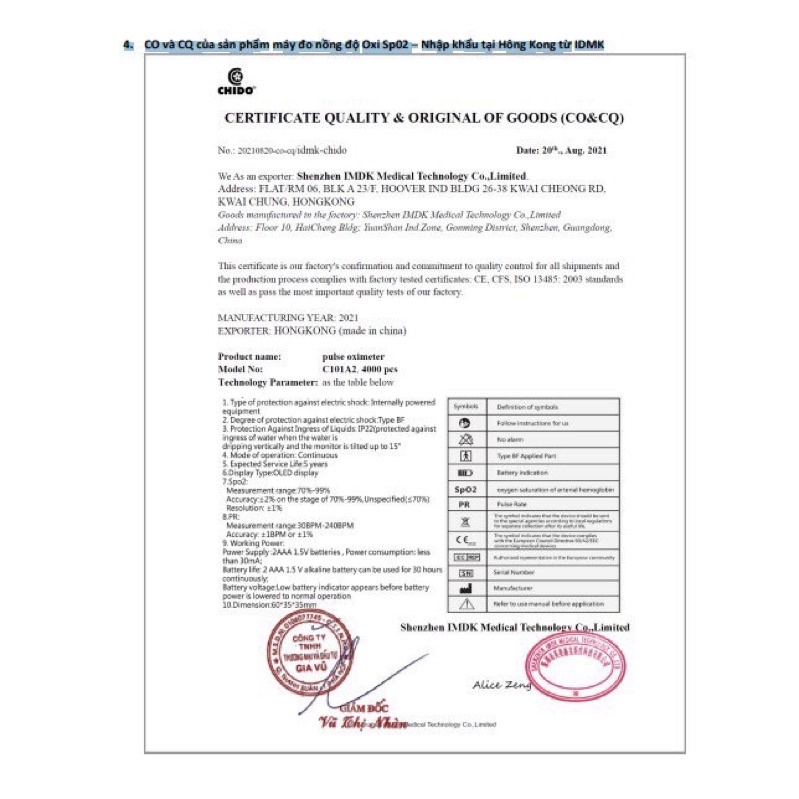 Máy đo nồng độ oxy trong máu/Đo Spo2/PULSE FINGER OXIMETER/Màu đen/Màn hình TFT/Đo được 3 chỉ số/Tặng pin và dây đeo