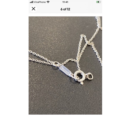 Dây chuyền bạc gấu teddy Tiffany