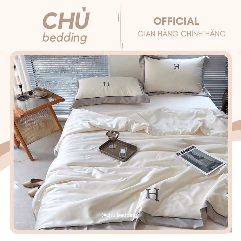 SET CHĂN CHẦN GA GỐI PHI LỤA COTTON Full màu