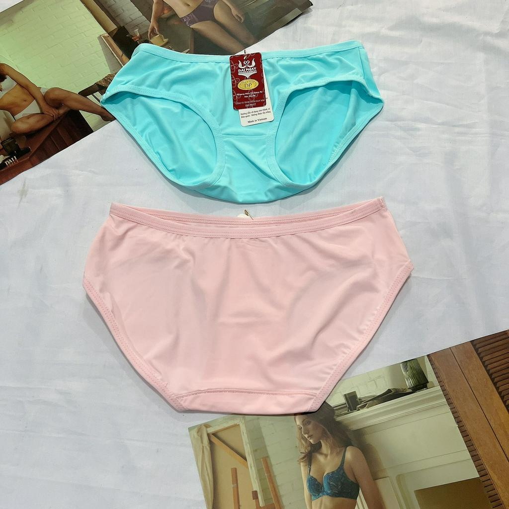 Quần lót nữ thun lạnh trơn Đại Phát cạp vừa chất liệu mềm mịn thoáng mát size 40kg-55kg