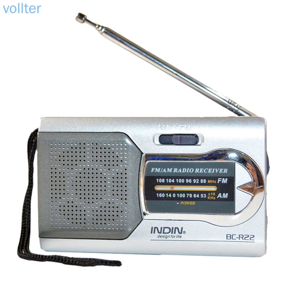 VOLL Battery Powered Ourtdoor Portable Telescopic Antenna Radio Pocket Stereo Receiver