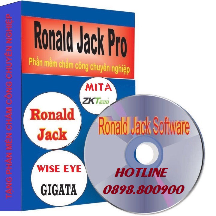 Ronald Jack 2000 Plus - Máy Chấm Công Vân Tay - Hàng Nhập Khẩu Chính Hãng