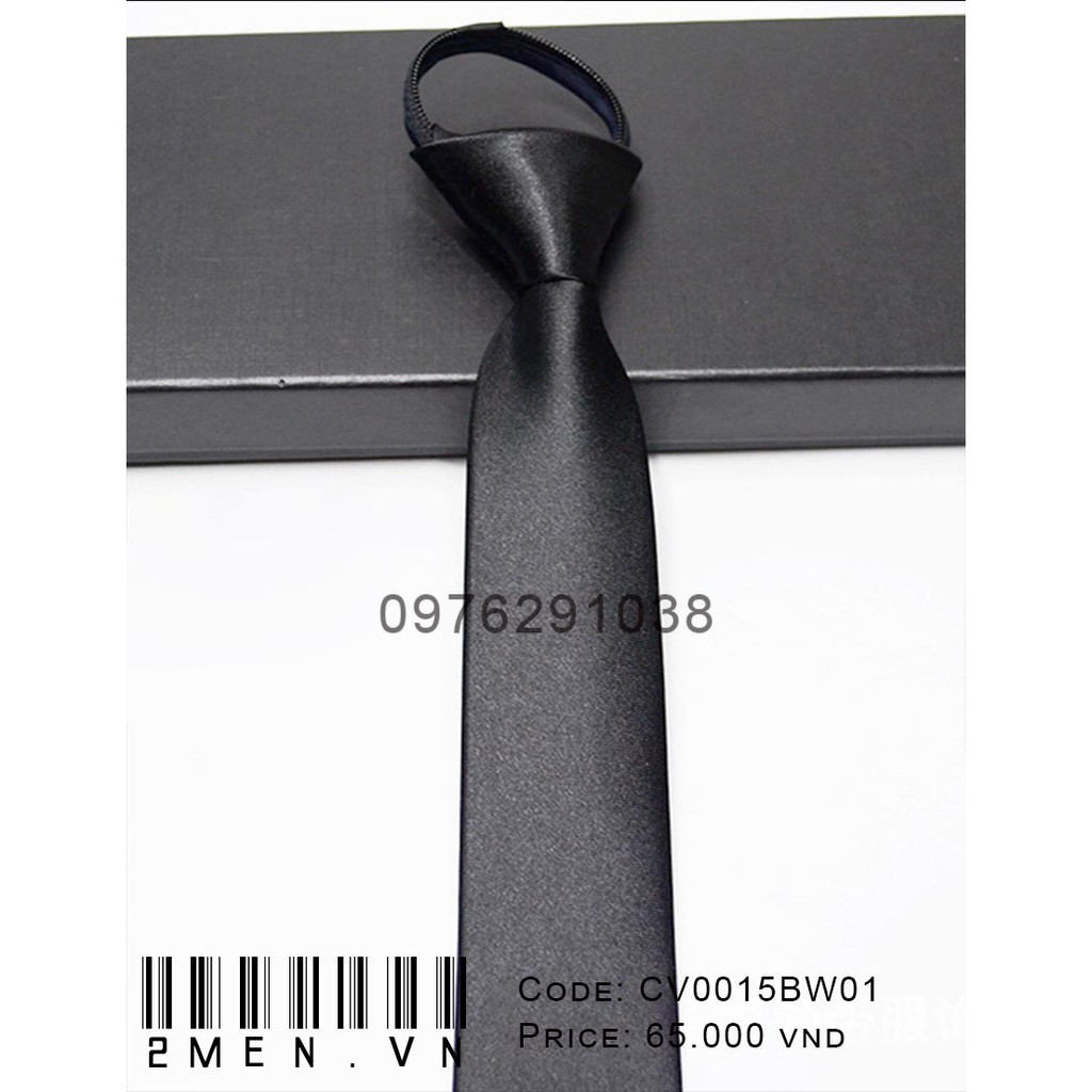 Cà vạt nam nữ bản nhỏ cavat thắt sẵn