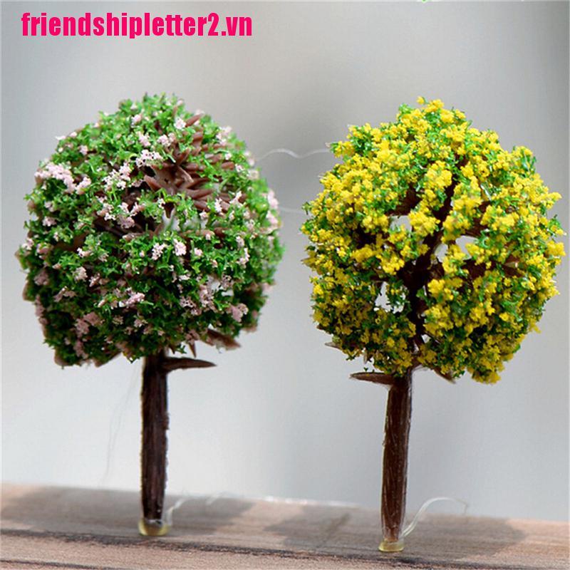 Bộ 5 Cây Thông Giả Nhiều Màu Sắc Dùng Trang Trí Tiểu Cảnh