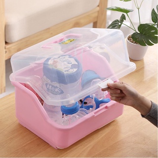 Kệ úp bình sữa có nắp đậy