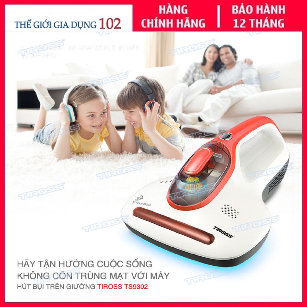 [Free Ship] Máy Hút Bụi Trên Giường Tiross TS9302 - Hàng chính hãng, Bảo hành 12 tháng