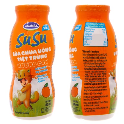 SỮA CHUA UỐNG SUSU 80ML CÁC VỊ - NGUYÊN THẺ QUÀ TẶNG