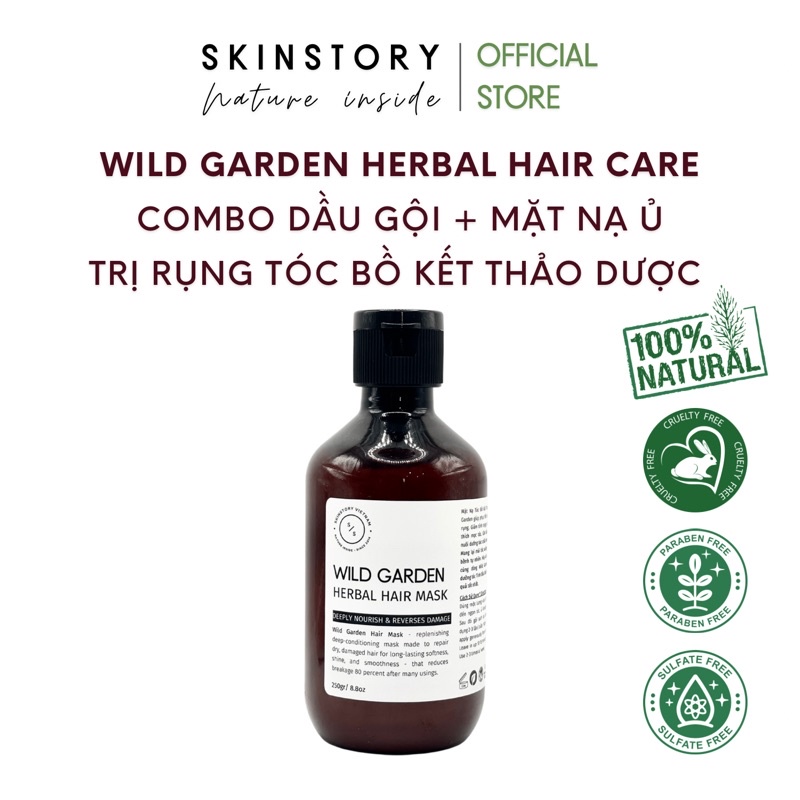 Mặt Nạ Ủ Tóc - Bồ Kết Thảo Dược Giúp Nuôi Dưỡng Tóc Chắc Khỏe, Đen Bóng - Hàng Chuẩn