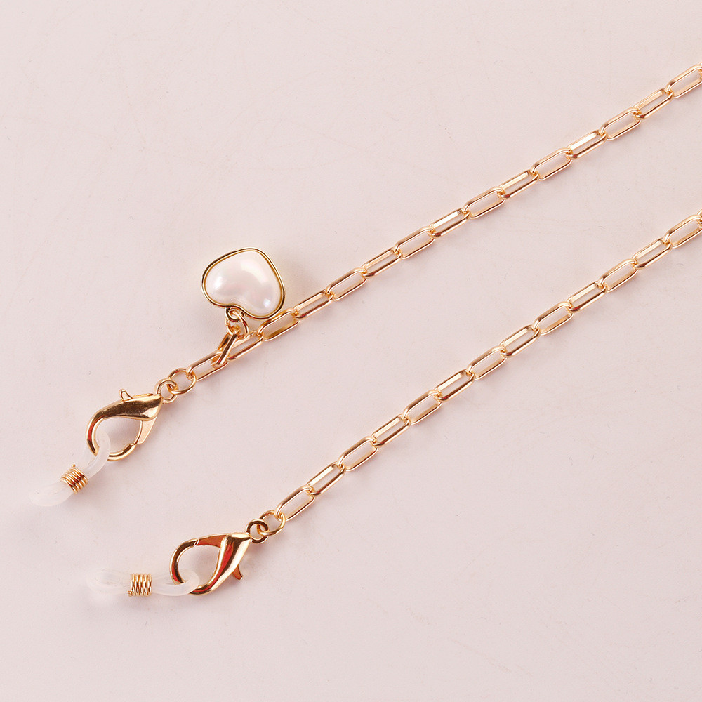 Dây Đeo Khẩu Trang/Mắt Kính Đa Năng Chống Thất Lạc Trang Trí Hình Trái Tim Ngọc Trai Thời Trang | BigBuy360 - bigbuy360.vn