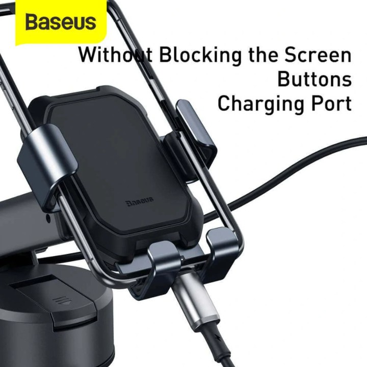 Giá đỡ điện thoại hút chân không gắn kính hoặc táp lô ô tô Baseus SUYL-TK01 - Hàng Nhập Khẩu Chính Hãng