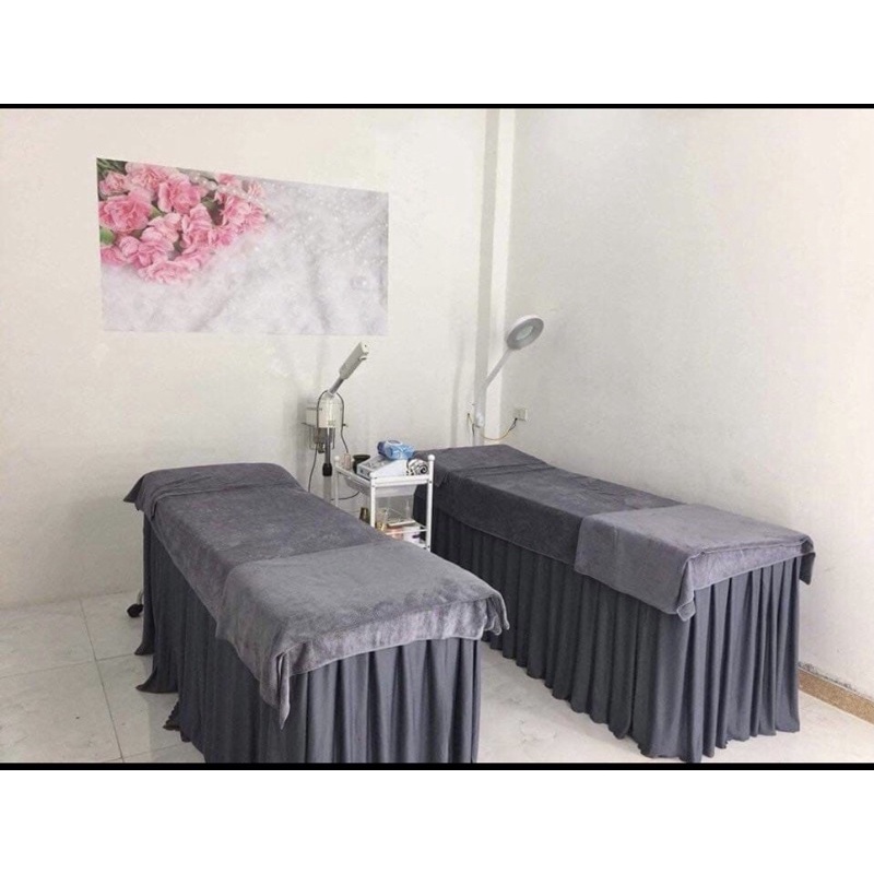 Ga phủ giường Spa chất liệu Thun