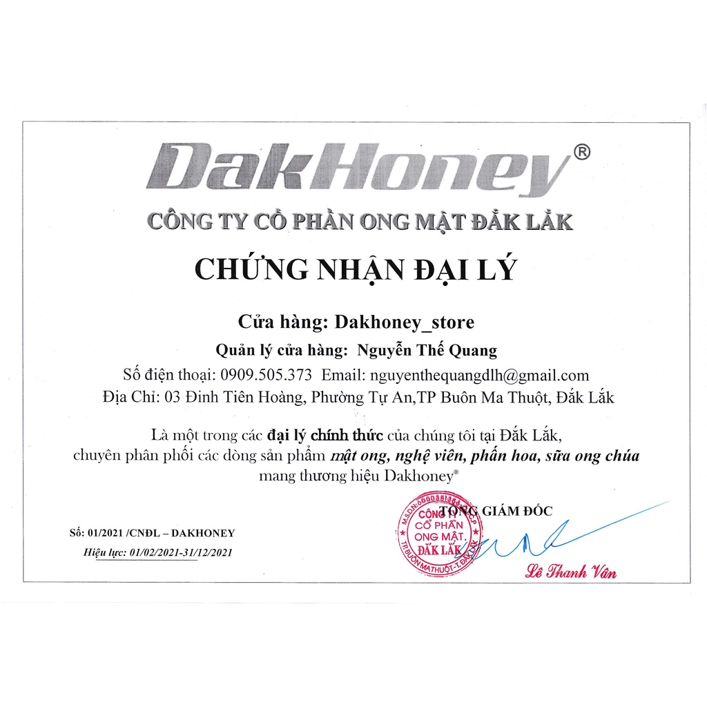 Nghệ đen Mật ong DakHoney 230G