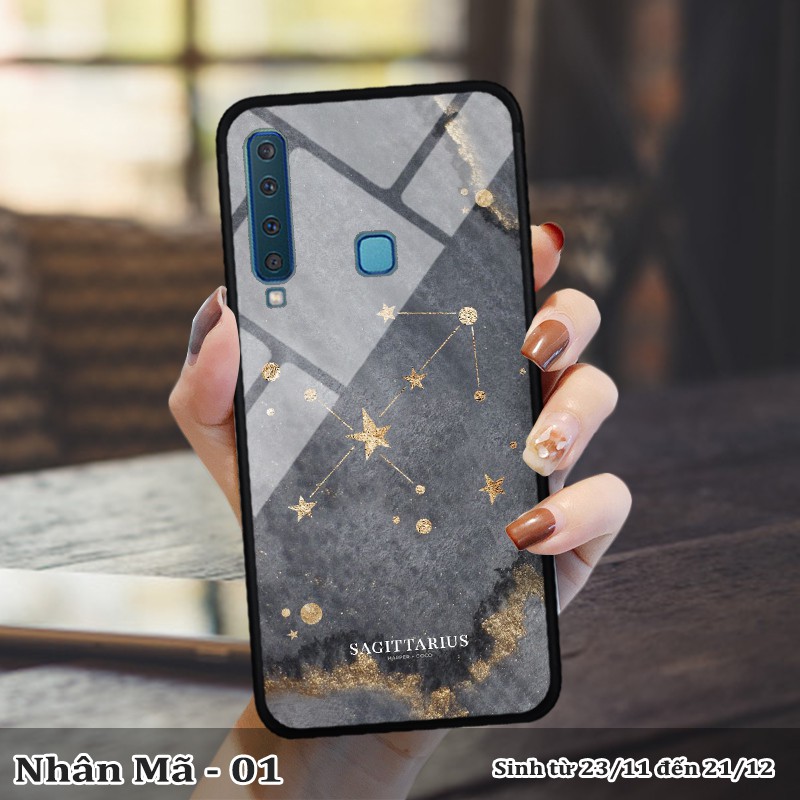 Ốp kính samsung A9 2018 in cung hoàng đạo