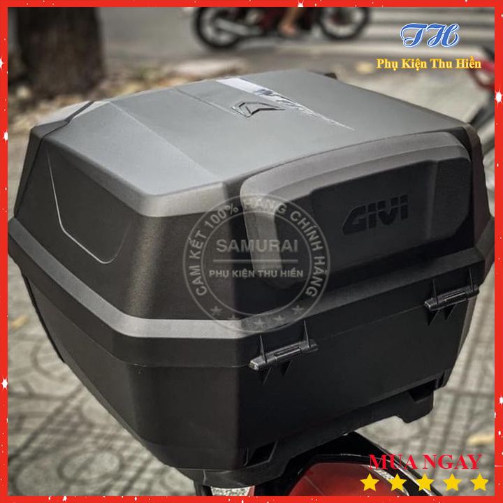 Thùng Sau Givi 42 Lit B42N-ADV Cao cấp có tựa lưng, chống sốc, phản quang - BH 24 Tháng