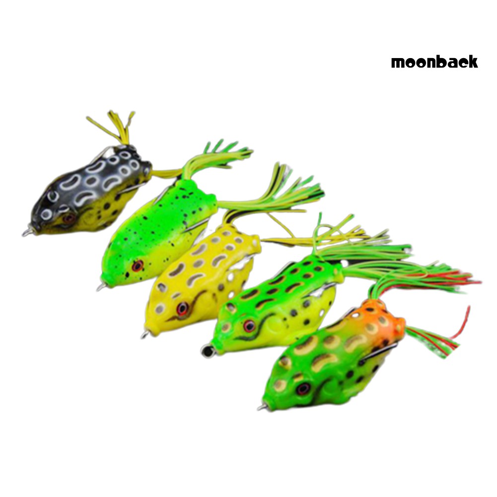 Set 5 Mồi Câu Cá Giả Hình Ếch 6cm Đầy Tiện Lợi