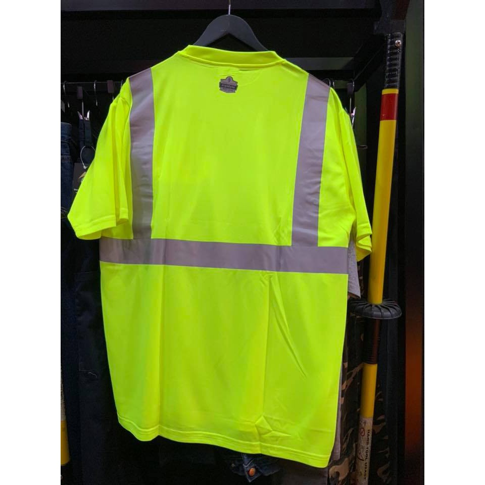 Áo thun dạ quang màu vàng ERGODYNE GloWear® 8289 T-Shirt Hi Viz Lime size S, M, L