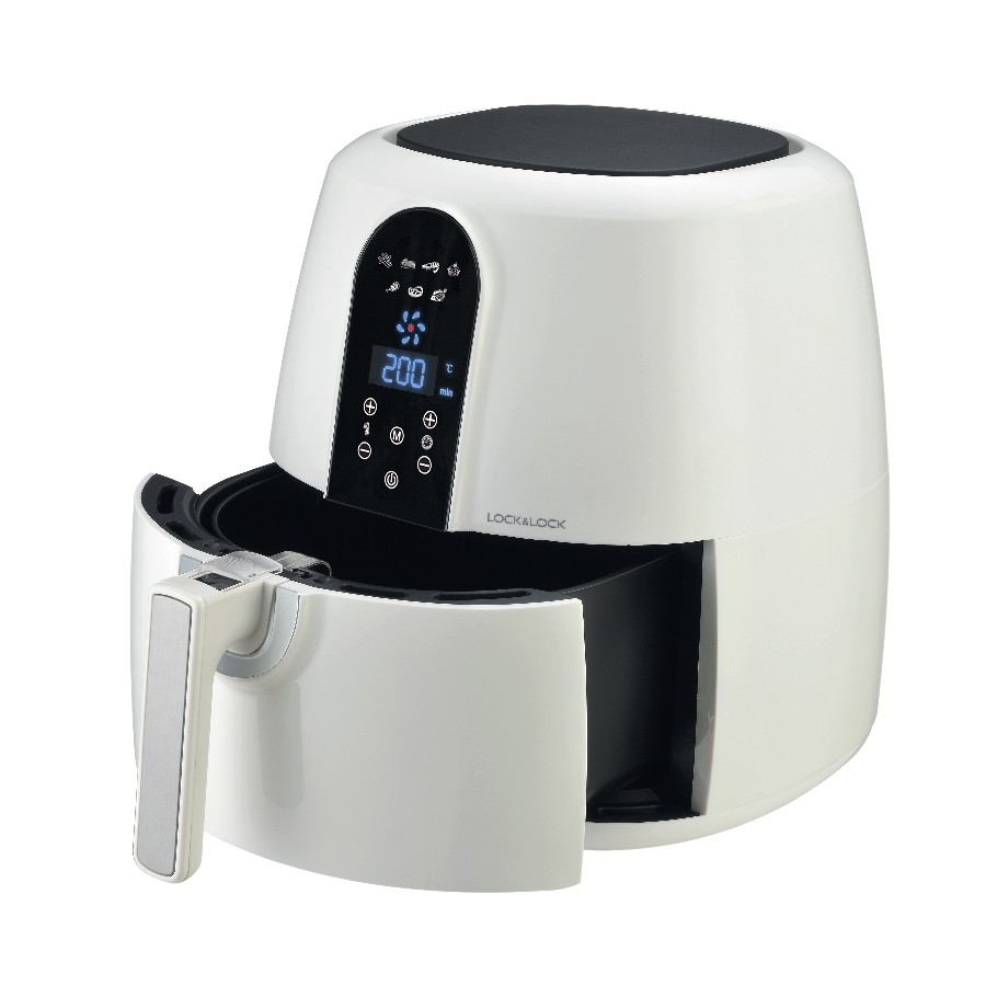 NỒI CHIÊN KHÔNG DẦU ĐIỆN TỬ LOCK&LOCK EJF351 (Màu trắng)