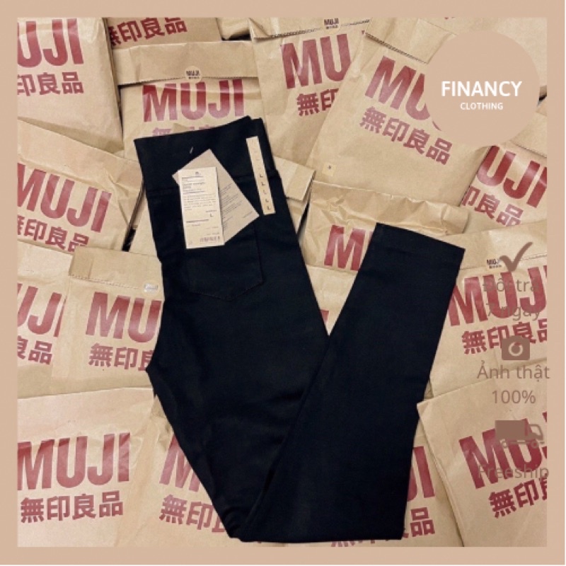 Quần legging Muji túi giấy, Quần legging cạp cao, co giãn Cực Tốt - Hàng Xuất Xịn FINANCY mã Q08 | WebRaoVat - webraovat.net.vn