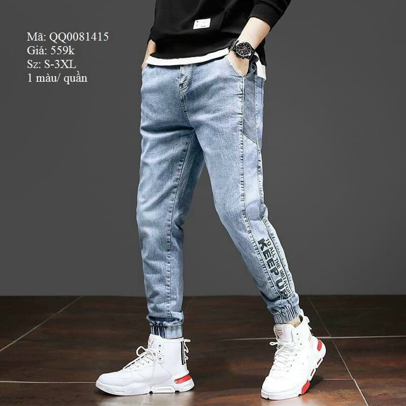 Quần jean nam jogger cao cấp vải dày co dãn tốt mẫu mới nhất hiện nay Phuongnamshop20 kva17