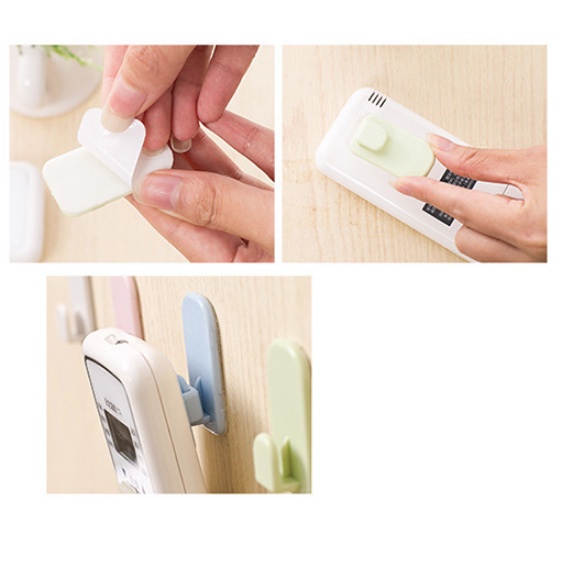 Sét Vỉ 2 Móc Dán Tường OENEN Treo Điều Khiển Tivi Điều Hoà Quạt Gắn Tường Oenon, Treo Đồ Đa Năng Tiện Lợi Cho Gia Đình