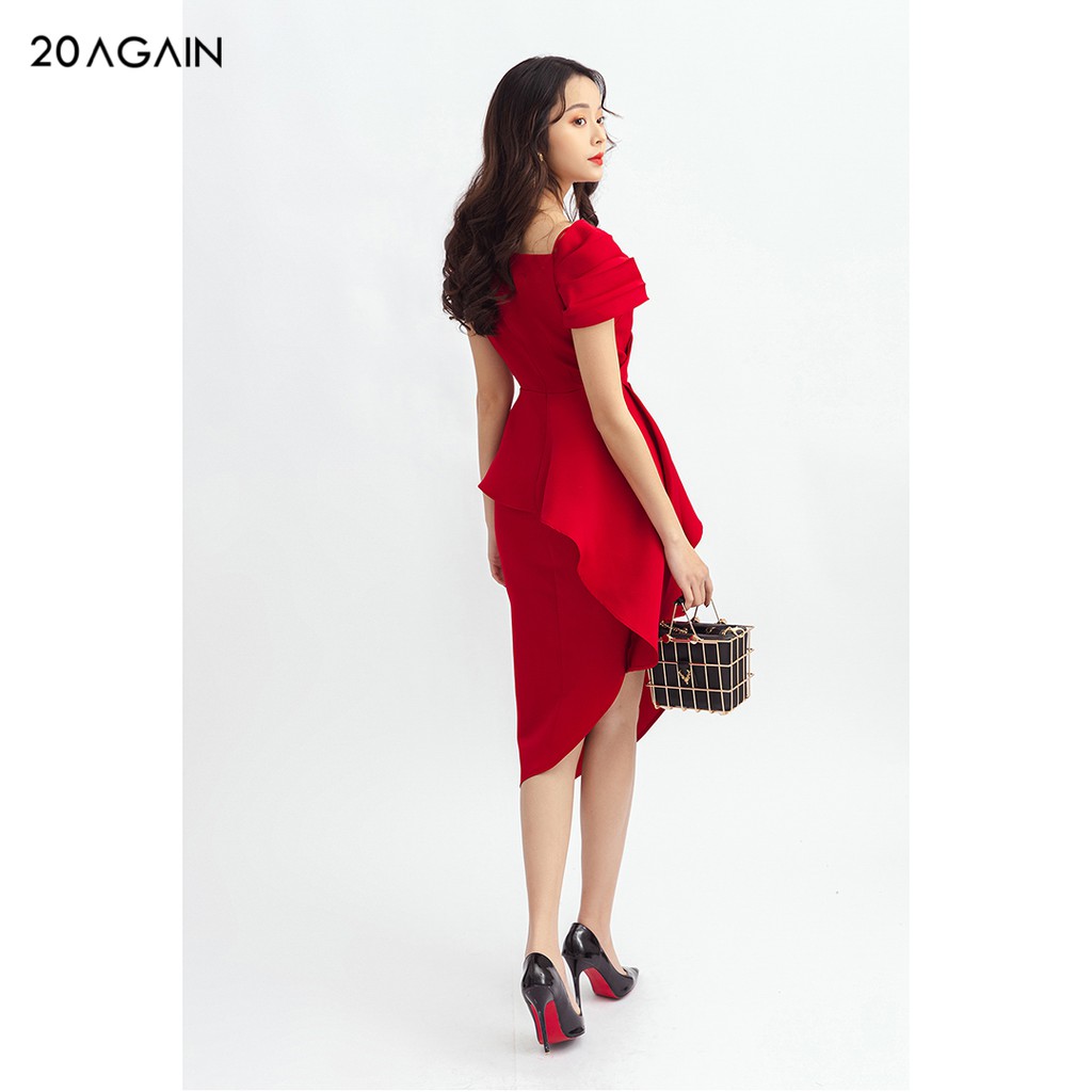 Đầm váy nữ dự tiệc 20AGAIN đủ màu, đủ size, trễ vai quyến rũ DOA1159 | BigBuy360 - bigbuy360.vn
