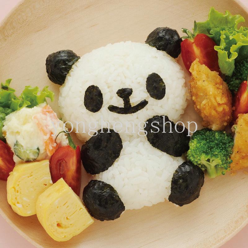 Set 4 Khuôn Làm Cơm Bento Hình Gấu Trúc Dễ Thương